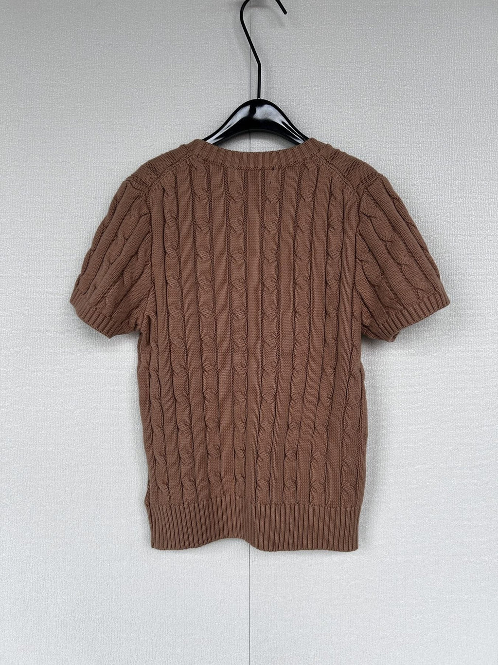 Test2-Ralph Lauren Women's Short-Sleeve Cable-Knit Sweater ¡ª back