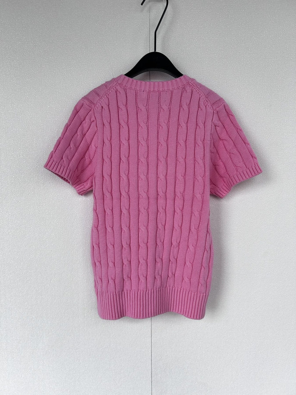 Test2-Ralph Lauren Women's Short-Sleeve Cable-Knit Sweater ¡ª back