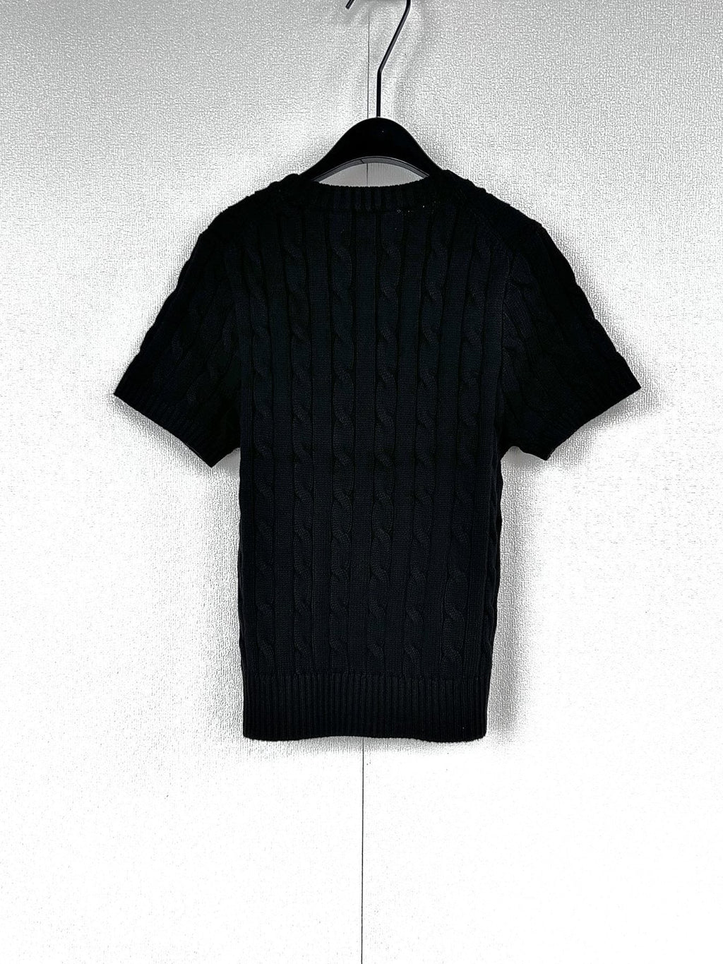 Test2-Ralph Lauren Women's Short-Sleeve Cable-Knit Sweater ¡ª back