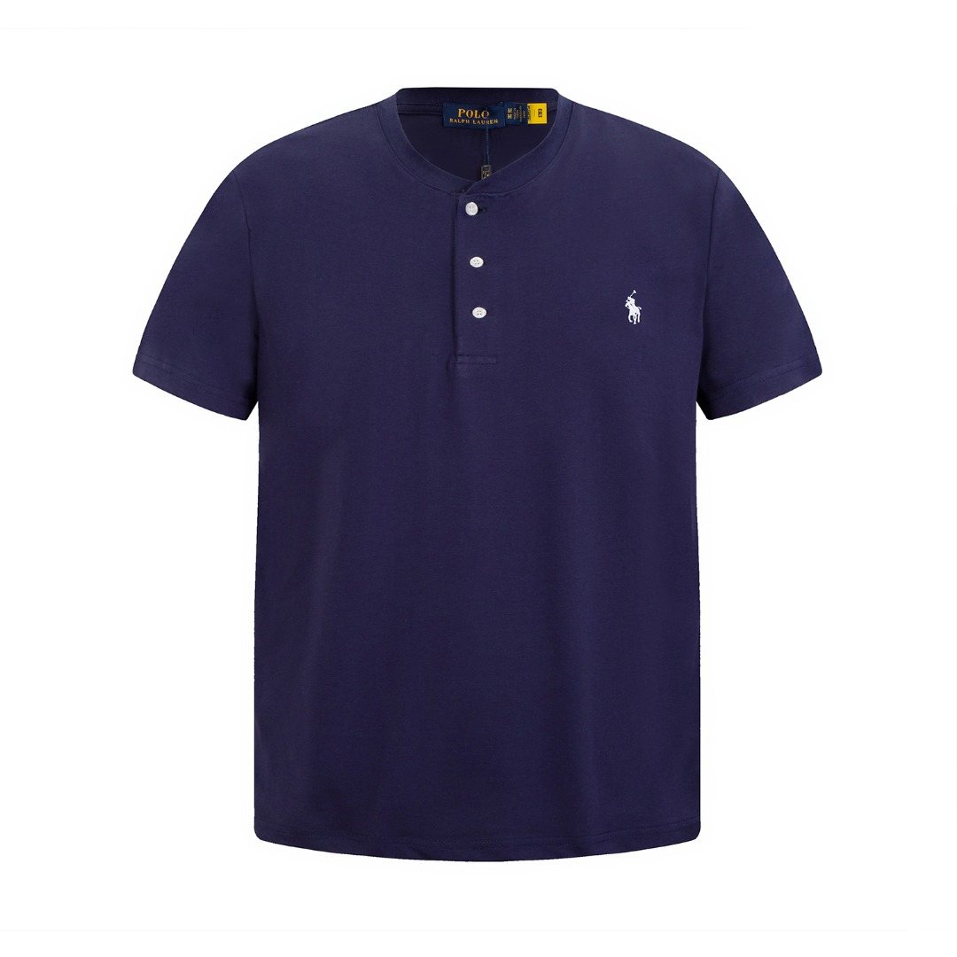 Test2-Ralph Lauren Embroidered Three-Button Henley Shirt ¡ª front