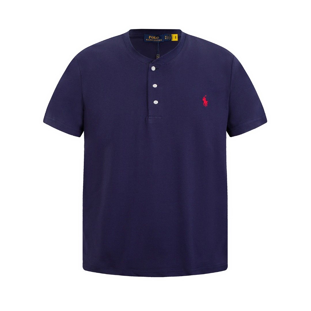 Test2-Ralph Lauren Embroidered Three-Button Henley Shirt ¡ª front