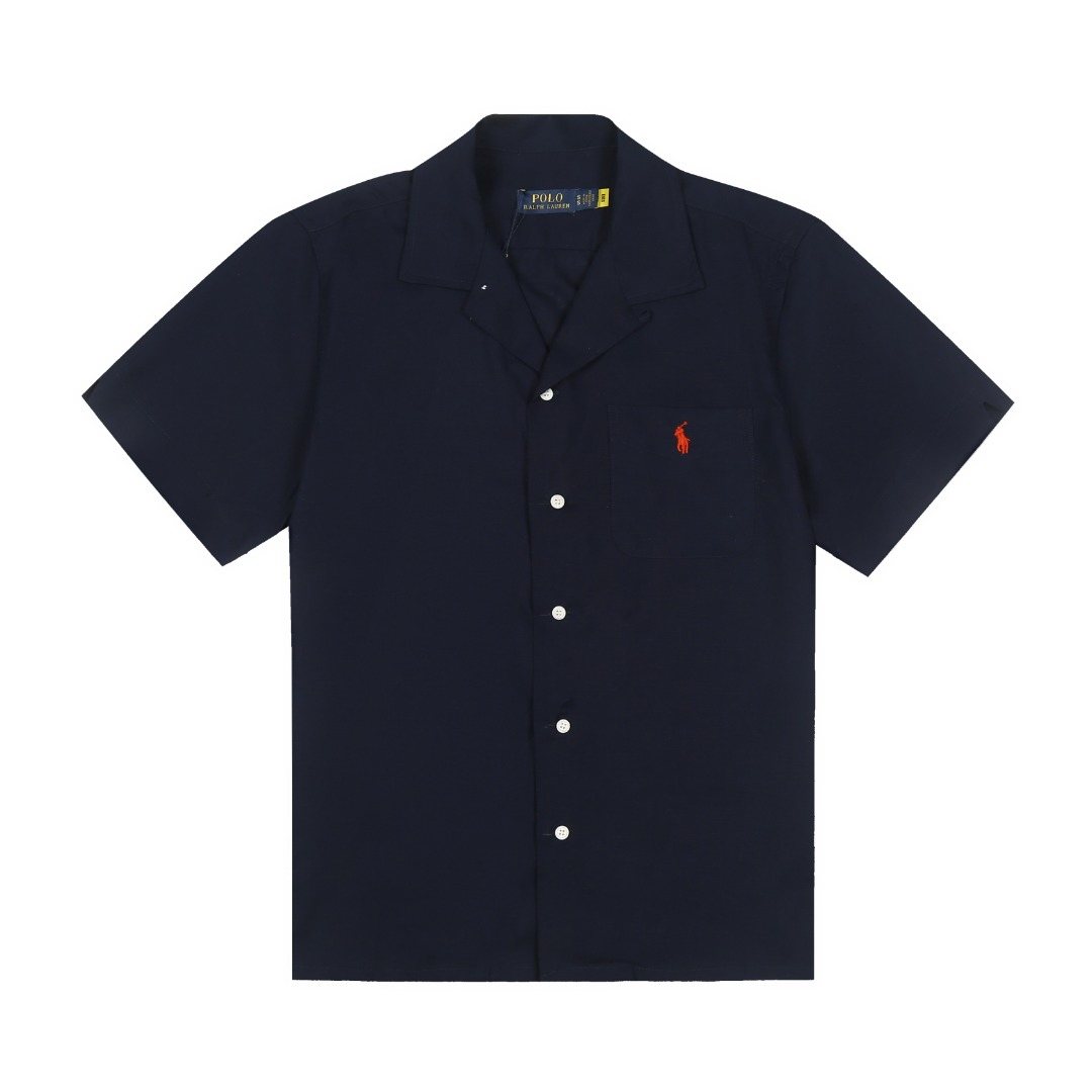 Test2-Ralph Lauren Camp Collar Pocket Shirt ¡ª front