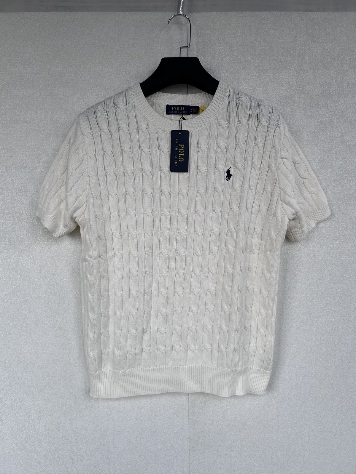 Test2-Ralph Lauren Short-Sleeve Cable-Knit Sweater ¡ª front
