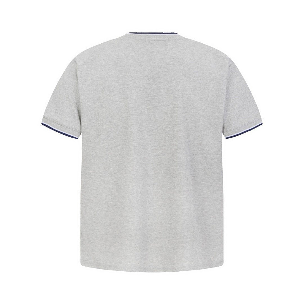 Test2-Ralph Lauren Contrast-Trim Piqu¨¦ Crewneck T-Shirt ¡ª back