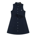 Test2-Ralph Lauren Belted Sleeveless Shirt Dress ¡ª front